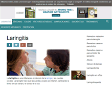 Tablet Screenshot of laringitis.org